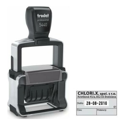 Trodat Professional dater 5440 49x28mm odtlačok čierny TR544000