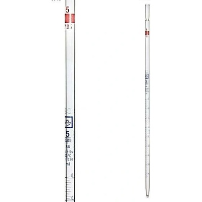 Vícedimenzionální pipeta, 50 ml (0,2 ml), třída AS, modrá stupnice, s certifikátem