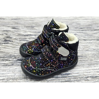 Jonap kožené zimní boty s membránou B5 černá bublina