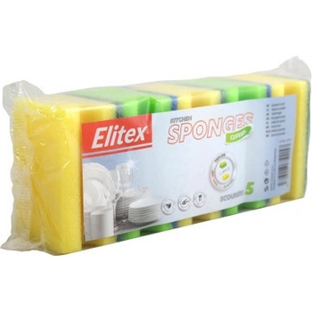 CLEANEX Špongia tvarovaná 5 ks 9 x 7 x 4,5 cm