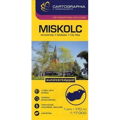 Miskolc 1 : 17 000 - Várostérkép