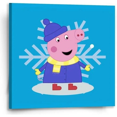 Sablio Obraz Prasátko Pepina Vločka - 50x50 cm