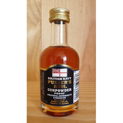 Pusser's British Gunpowder Proof 54,5% 0,05 l (holá láhev)