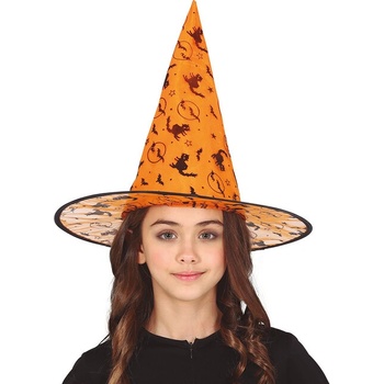 Guirca čarodejnícky klobúk oranžový