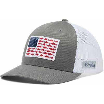PFG Fish-flag-mesh-snap Titanium, White