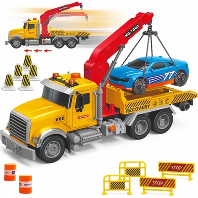iMex Toys Interaktivní nákladní auto 1:12 odtahová služba + auto