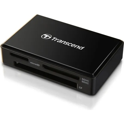 Transcend Четец за карта Transcend RDF8K2, USB 3.1 Gen 1/Micro USB, SD/microSD/CompactFlash, черен (TS-RDF8K2)