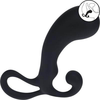 Levelz Bulb with Loop Silicone Prostate Massager L Black