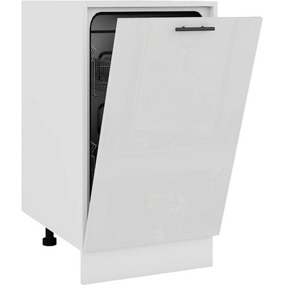 Врата за съдомиялна 45 Glamour бял гланц