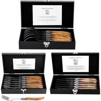 Laquiole Luxury 6x steakové nože + 6x vidličky + 6x lyžice