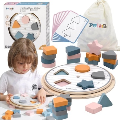 Viga vigatoys PolarB puzzle v tvare a farbe