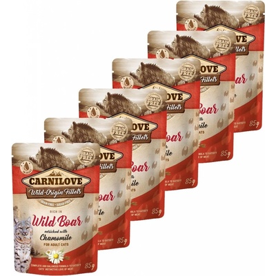 Carnilove Cat Wild Boar with Chamomile 6 x 85 g