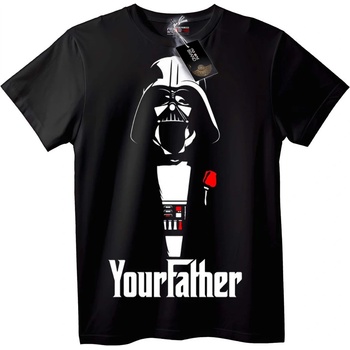 NOONEBRAND Тениска Darth Vader Твоят баща - 6XL, Black