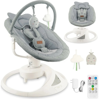 MoMi Elektrické hojdačka Pearl MoMi Šedé