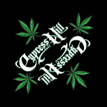 Cypress Hill Шал Logo/Leaf Black (B123)