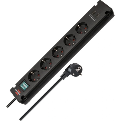 brennenstuhl 5 Plug + 2 USB 3 m (1150660415)