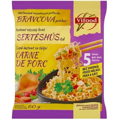 Vifood Instantná rezancová polievka bravčová príchuť 60 g