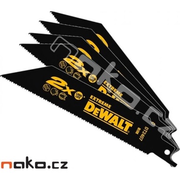 DeWALT DT2407 pilový list 152x1,8-1,4mm bimetalovýdo ocasky, ocel, 5ks