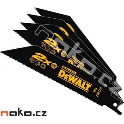 DeWALT DT2407 pilový list 152x1,8-1,4mm bimetalovýdo ocasky, ocel, 5ks
