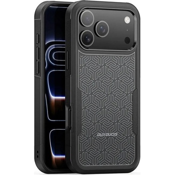 Dux Ducis iPhone 17 Pro Max DUX DUCIS SHLD защитен силиконов протектор за телефон със силна устойчивост на удар, геометричен модел, ЧЕРЕН GP-178368 (GP-178368)