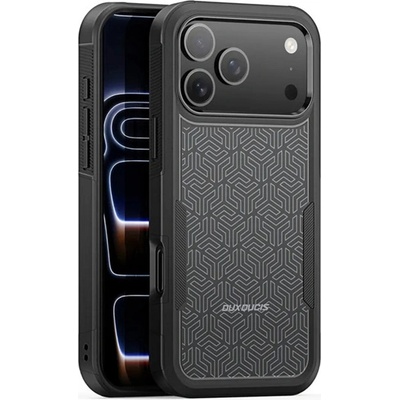 Dux Ducis iPhone 17 Pro Max DUX DUCIS SHLD защитен силиконов протектор за телефон със силна устойчивост на удар, геометричен модел, ЧЕРЕН GP-178368 (GP-178368)
