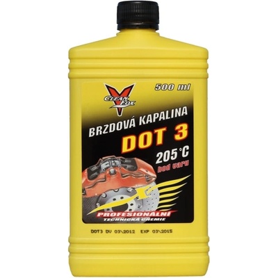 CleanFox Brzdová kapalina DOT 3 500 ml