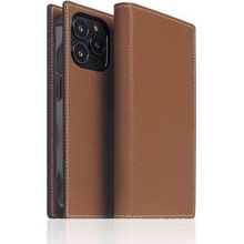 Pouzdro SLG Design D6 Hybrid Grain Case iPhone 14 Pro - Saddle Brown