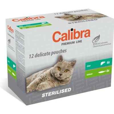 CALIBRA cat vrecko MULTI pack STERILISED 12x100 g