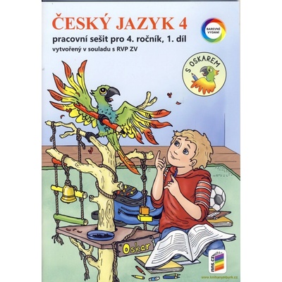 Český jazyk 4.ročník 1.díl pracovní sešit s Oskárkem barevné vydání 4-51.