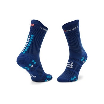 Compressport ponožky Pro Racing Socks v4.0 Run High Sodalite/ fluo blue