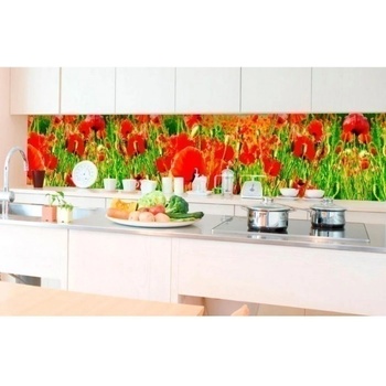 DIMEX ART s. r. o Фототапет за кухня - червени макове 350 x 60 см