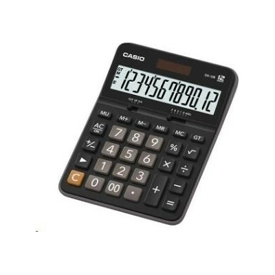 CASIO kalkulačka DX 12 B, černá, stolní, dvanáctimístná Casio