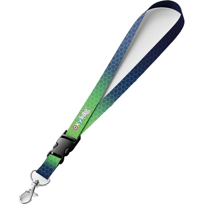Šňůrka na krk Oxybag s karabinkou OXY Ombre Blue – Zboží Dáma