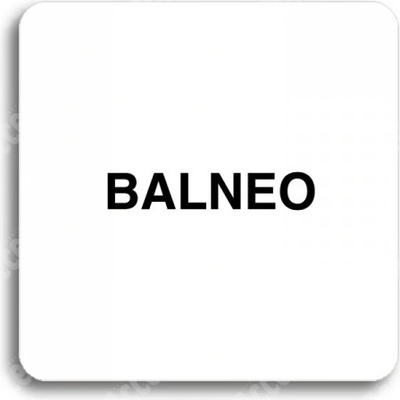 ACCEPT Piktogram balneo - bílá tabulka - černý tisk bez rámečku