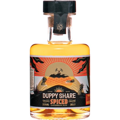 The Duppy Share Spiced Rum 37,5 % 0,2 l (čistá fľaša)