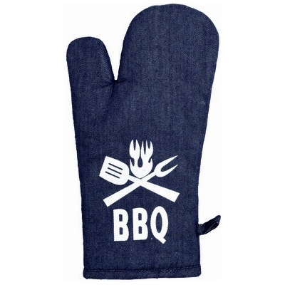 Frobyt Kuchyňská chňapka JEANS BBQ šedomodrá 28 x 18 cm