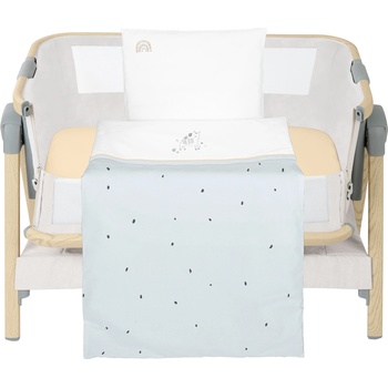 KikkaBoo Бебешки спален комплект за мини-кошара 3ч Stripy Friends (41101030189)