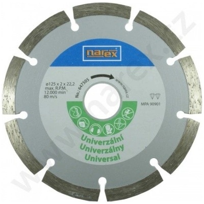 Diamantový kotouč univerzální 115 řezný Narex 00647566