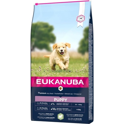Eukanuba Puppy Large & Giant Breed jahňacie s ryžou 2 x 12 kg