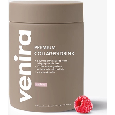 Venira Premium kolagenový drink pre vlasy nechty a pleť 324 g malina 30 dávok