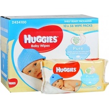 Huggies Pure vlhčené utierky 10 x 56 ks