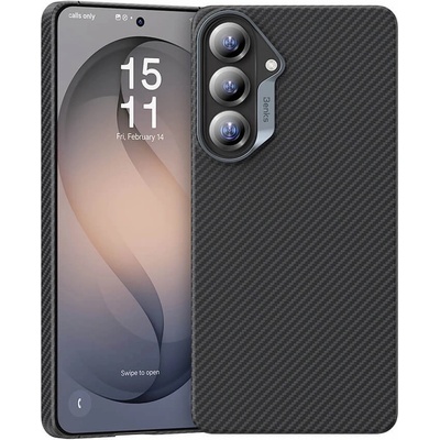 Benks Кевларен кейс с MagSafe за Samsung Galaxy S26 Plus - Benks Armor Air Kevlar Metal Frame Case 600D (черен) (J049)
