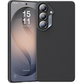 Benks Кевларен кейс с MagSafe за Samsung Galaxy S26 Plus - Benks Armor Air Kevlar Metal Frame Case 600D (черен) (J049)