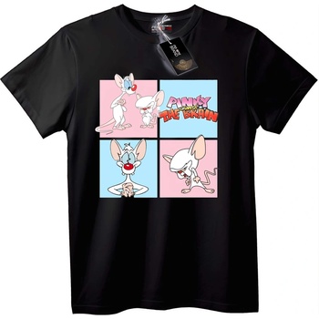 NOONEBRAND Тениска Pinky and the Brain - 7XL, Black
