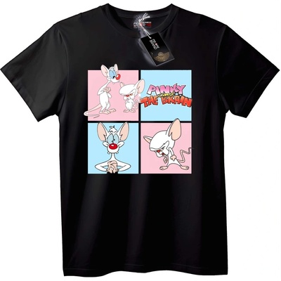 NOONEBRAND Тениска Pinky and the Brain - 7XL, Black