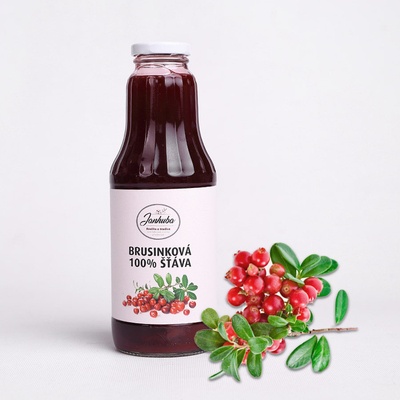 Superovoce BRUSINKOVÁ 100% ŠŤÁVA BIO 0,75 l