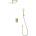 Inter Ceramic ЕЛИНОР brush gold СМЕСИТЕЛ ЗА ВГРАЖДАНЕ ЗА ДУШ (8123191brushgold)