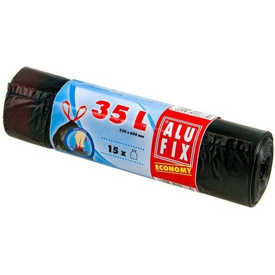 Alufix stahovací 35 l 15µm 15ks černé