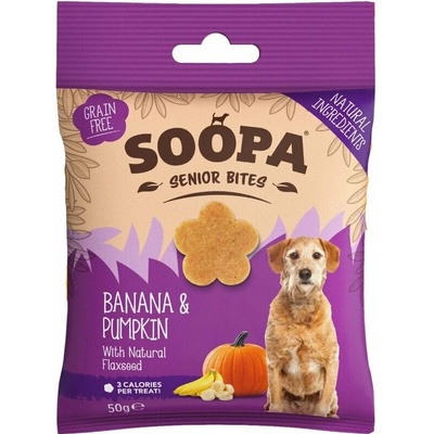 Soopa Pets Soopa Healthy Bites Senior s banánem, dýní a lněným semínkem 50 g