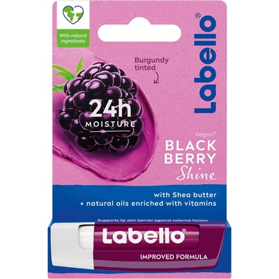 Labello Blackberry shine tónovací balzam na pery s černicovou arómou 4,8 g